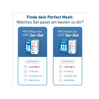 Produktbild för Mesh Set 4200, Röd, Vit, 2x2/4x4, Nätverksrepeater, Energilj...