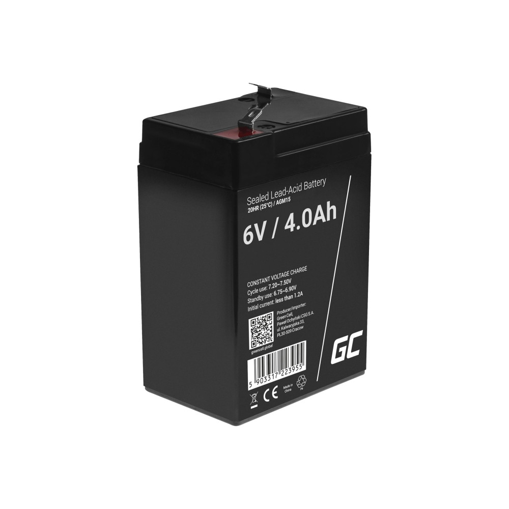 Produktbild för Green Cell - UPS-batteri - Förseglat med blysyra (SLA) - 4 Ah
