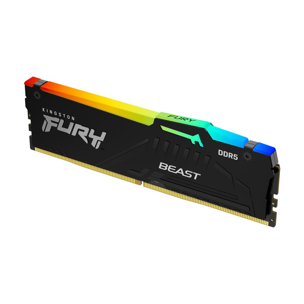 Produktbild för Kingston FURY Beast RGB - DDR5 - modul - 16 GB - DIMM 288-pin / PC5-41600 - ej buffrad