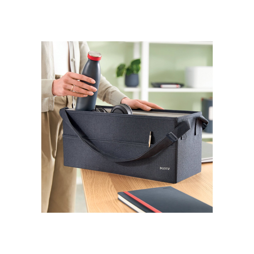 Produktbild för Leitz Fabric Storage - förvaringspåse - sammetsgrå