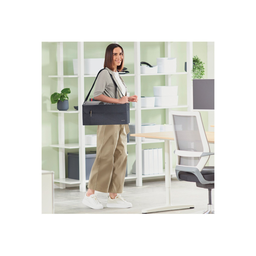 Produktbild för Leitz Fabric Storage - förvaringspåse - sammetsgrå