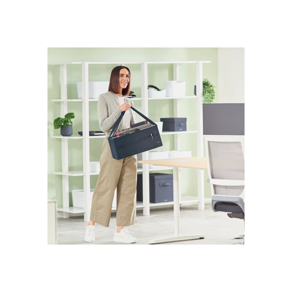 Produktbild för Leitz Fabric Storage - förvaringspåse - sammetsgrå