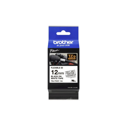 Brother Brother TZe-FX231 - bandlaminat - 1 kassett(er) - Rulle (1,2 cm x 8 m)