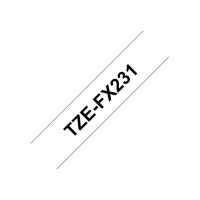 Produktbild för Brother TZe-FX231 - bandlaminat - 1 kassett(er) - Rulle (1,2 cm x 8 m)