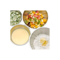 Produktbild för WMF Gourmet - skåluppsättning - 4 st. - rostfritt stål