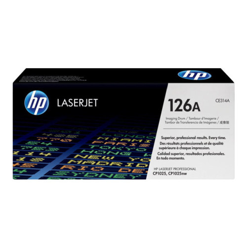 HP HP 126A - svart, färg (cyan, magenta, gul) - original - valsenhet