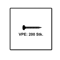 Produktbild för Fischer 670236, Skruv, Metall, Trä, Allmän användning, Helt...