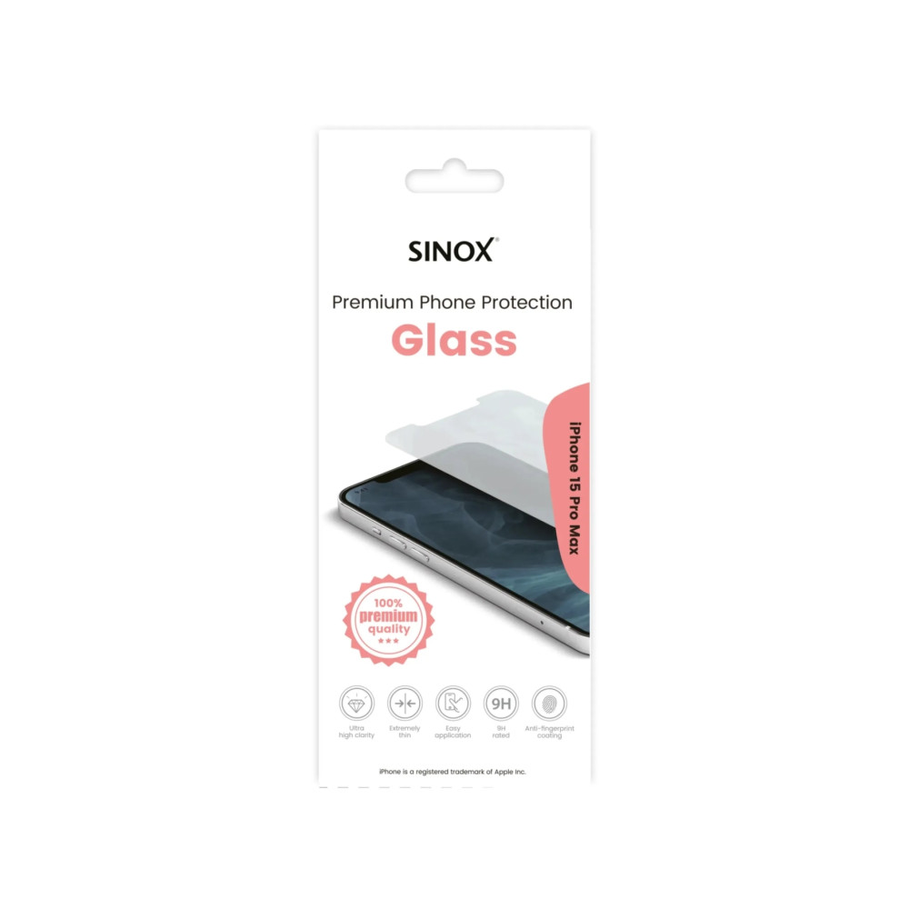 Produktbild för Sinox SOE9103, Apple, iPhone 15 Pro Max, Reptålig, Transpare...