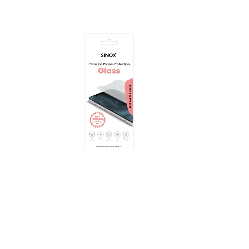 Produktbild för Sinox SOE9103, Apple, iPhone 15 Pro Max, Reptålig, Transpare...