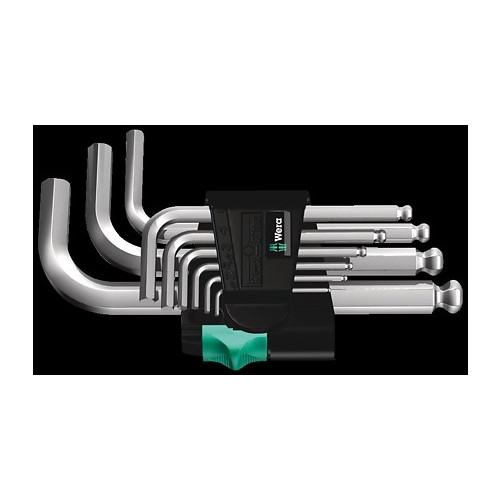 Wera Wera 05133163001, Insexnyckel med L-handtag, Metrisk, 9 styc...