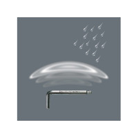 Produktbild för Wera 05133163001, Insexnyckel med L-handtag, Metrisk, 9 styc...