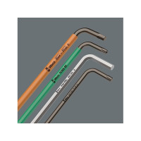 Produktbild för Wera 05133163001, Insexnyckel med L-handtag, Metrisk, 9 styc...