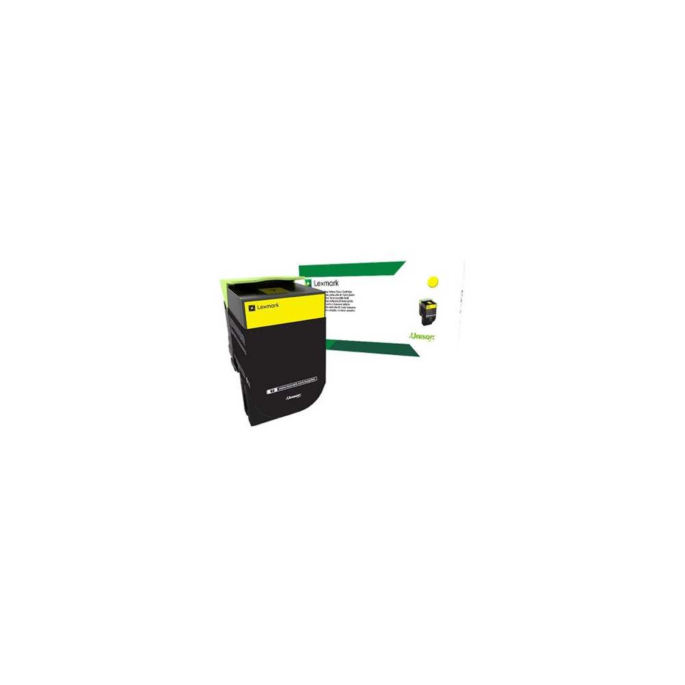 Produktbild för Lexmark 802HY - Lång livslängd - gul - original - tonerkassett - LCCP, LRP