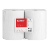 Produktbild för Katrin Basic Gigant M - toalettpapper - rulle - 435 m - benvit (paket om 6)