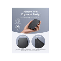 Produktbild för Anker MagGo trådlös powerbank - smal - USB-C - 30 Watt