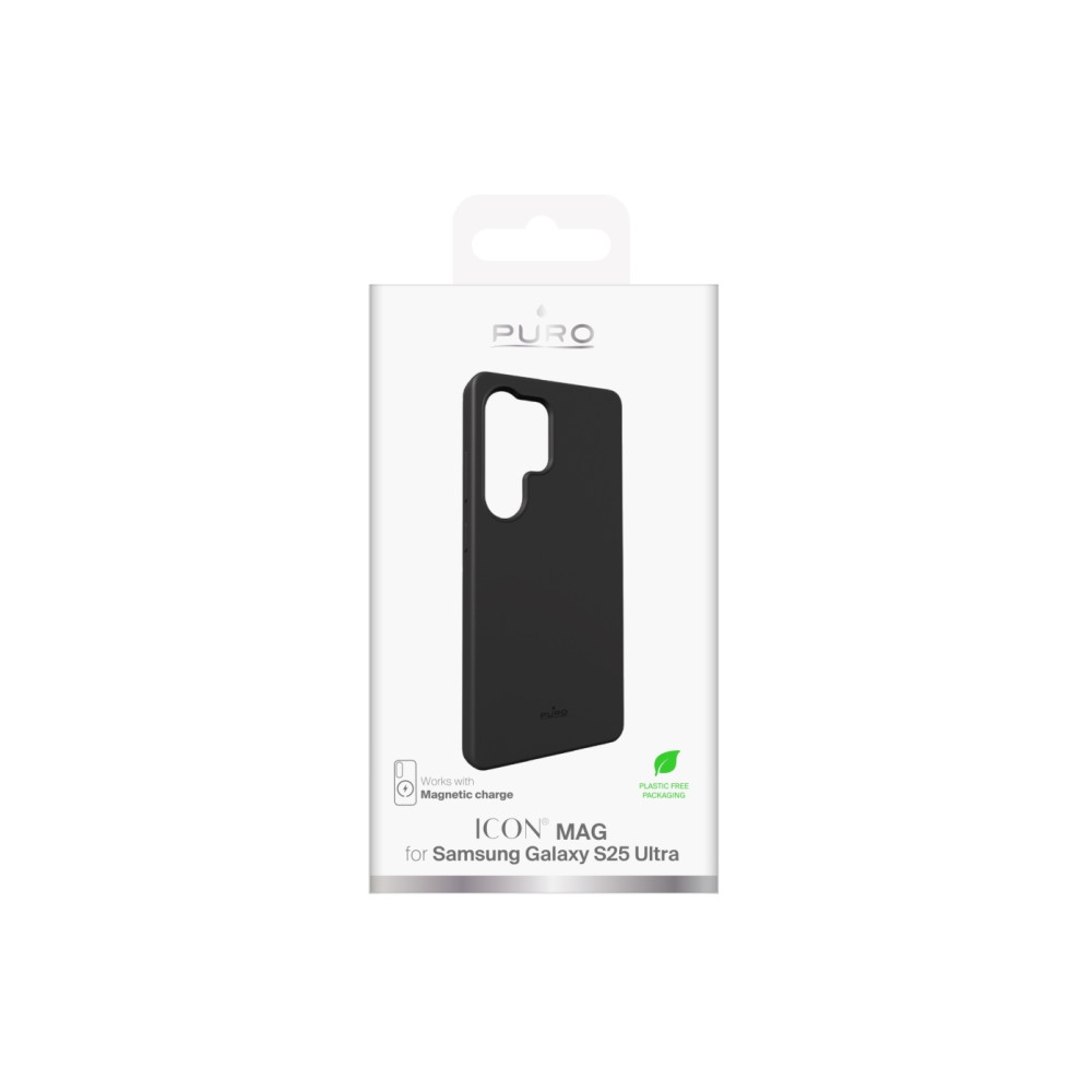 Produktbild för PURO PUSGS25UICONMAGBLK, Omslag, Samsung, Galaxy S25 Ultra,...