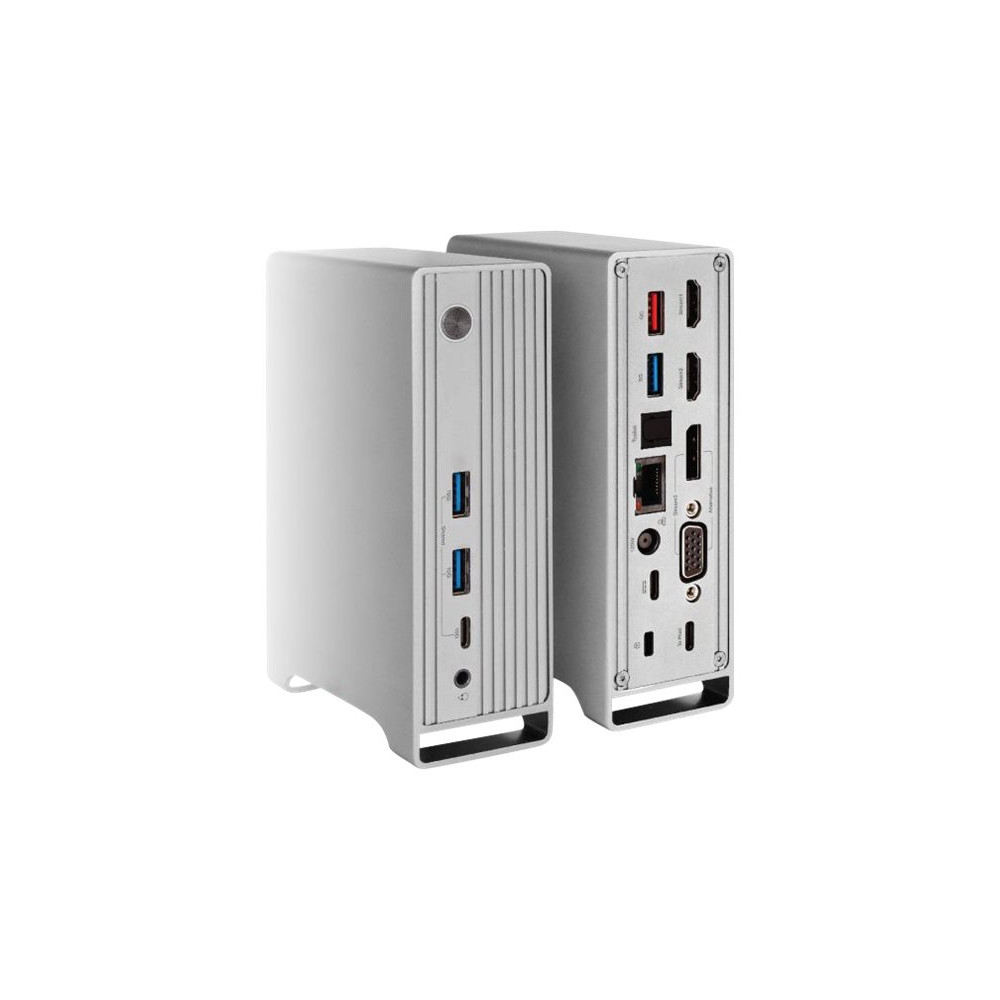 Produktbild för Club 3D - dockningsstation - USB-C - VGA, 2 x HDMI, DP - 1GbE
