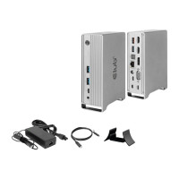 Produktbild för Club 3D - dockningsstation - USB-C - VGA, 2 x HDMI, DP - 1GbE