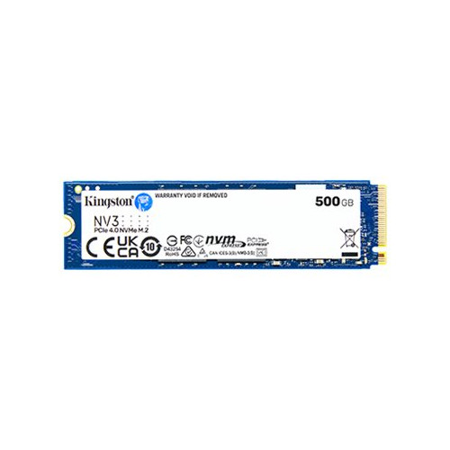 Kingston Technology Kingston NV3 - SSD - 500 GB - PCIe 4.0 x4 (NVMe) - Hårddiskar