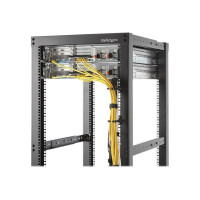 Produktbild för StarTech.com 1U Vertical 1.8 x 3.9in Server Rack Cable Management D-Ring Hook w/ Flexible Opening - Network Rack-Mount Cord Organizer Ring (CMHOOK1UN) - kabelhanteringsring - 1U