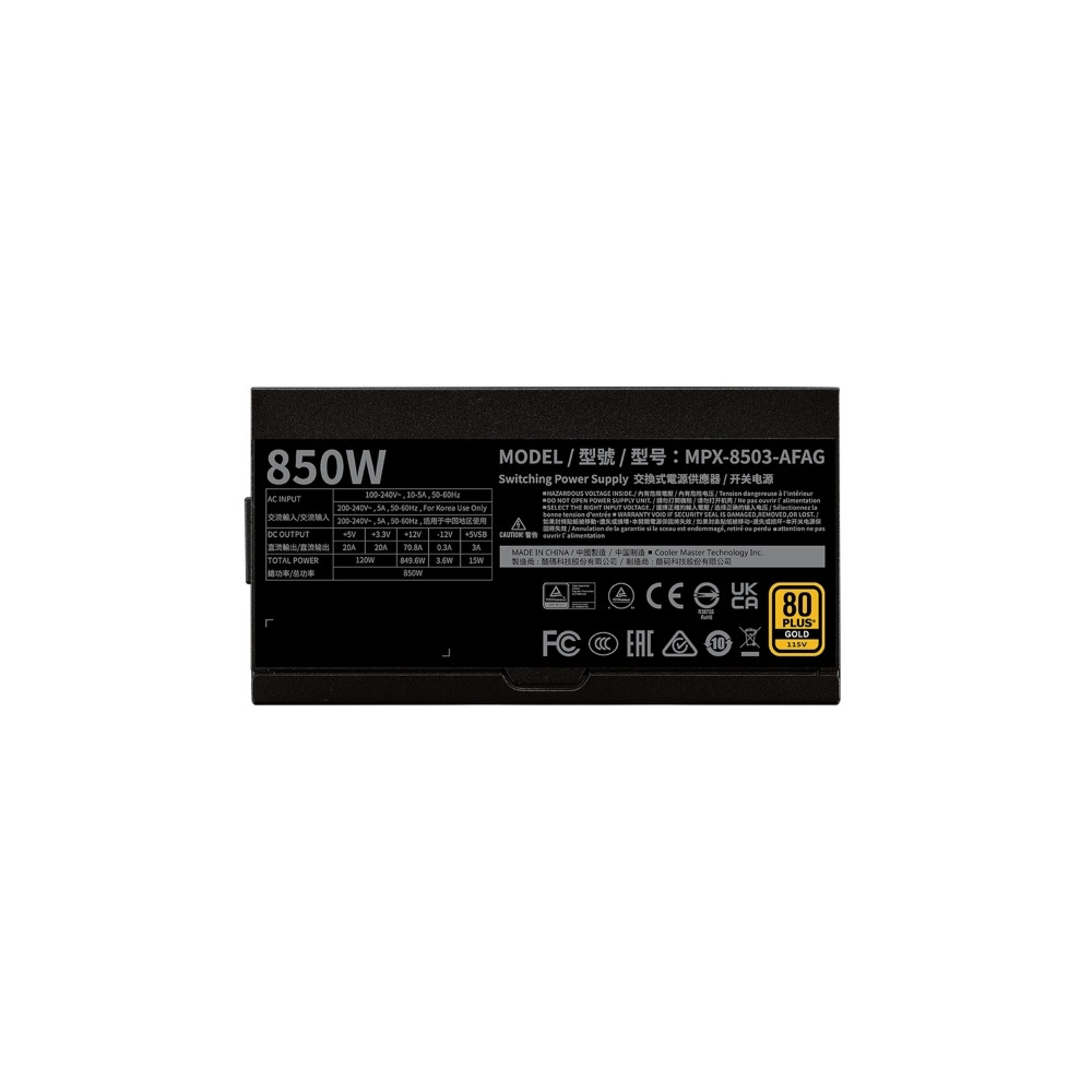 Produktbild för Cooler Master GXII 850W - nätaggregat - 850 Watt