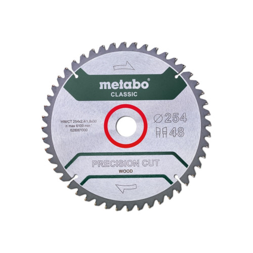 Metabo Metabo Classic Precision Cut Wood - cirkelsågblad - för trä, plywood, mjuka träslag, lövträ, träfanér, MDF-skiva, kompositmaterial, obehandlad spånplatta