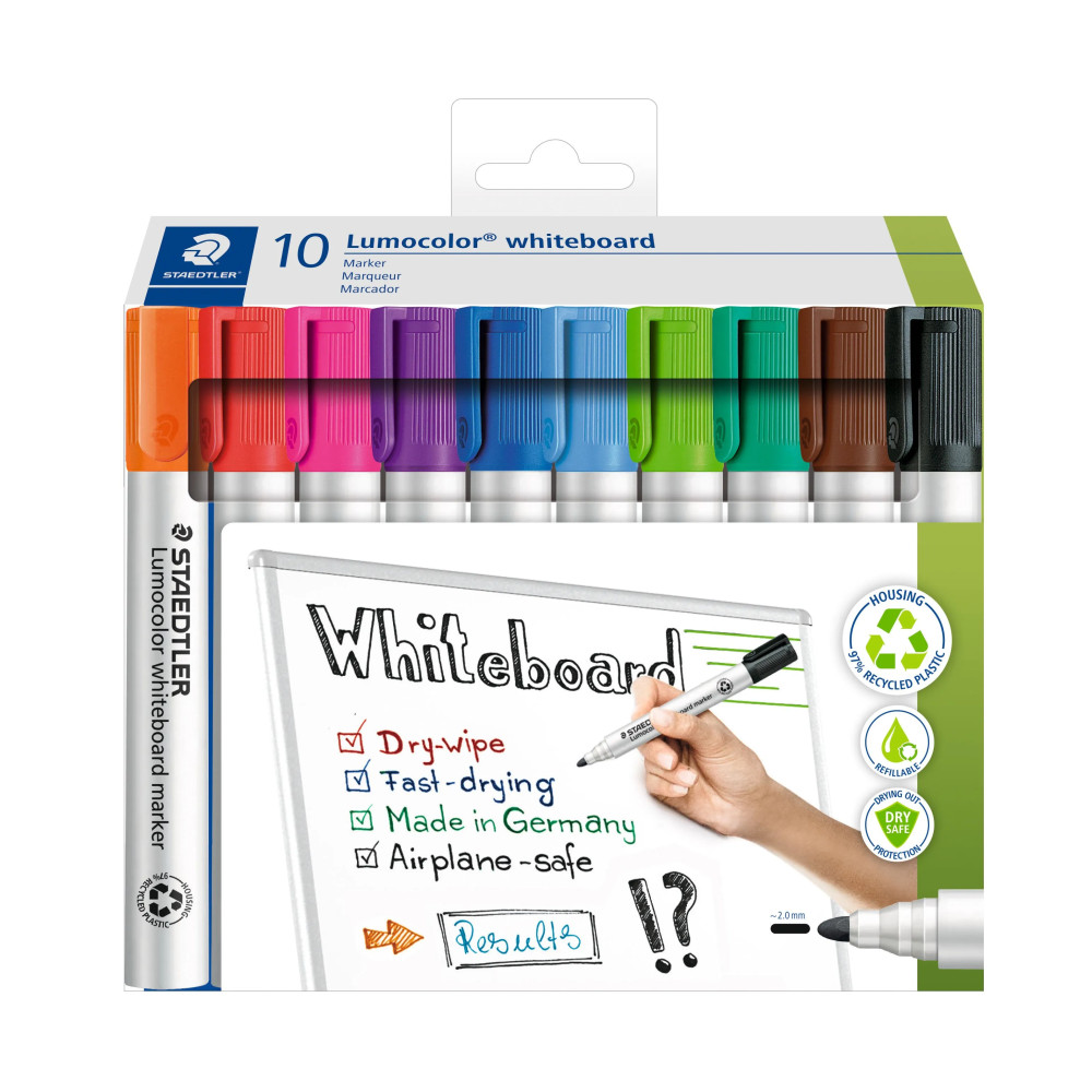 Produktbild för STAEDTLER Lumocolor® 351 C10 whiteboardpenna