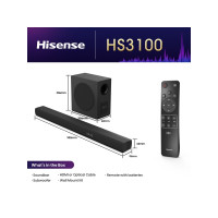 Produktbild för Hisense HS3100 - soundbar - för tv - trådlös