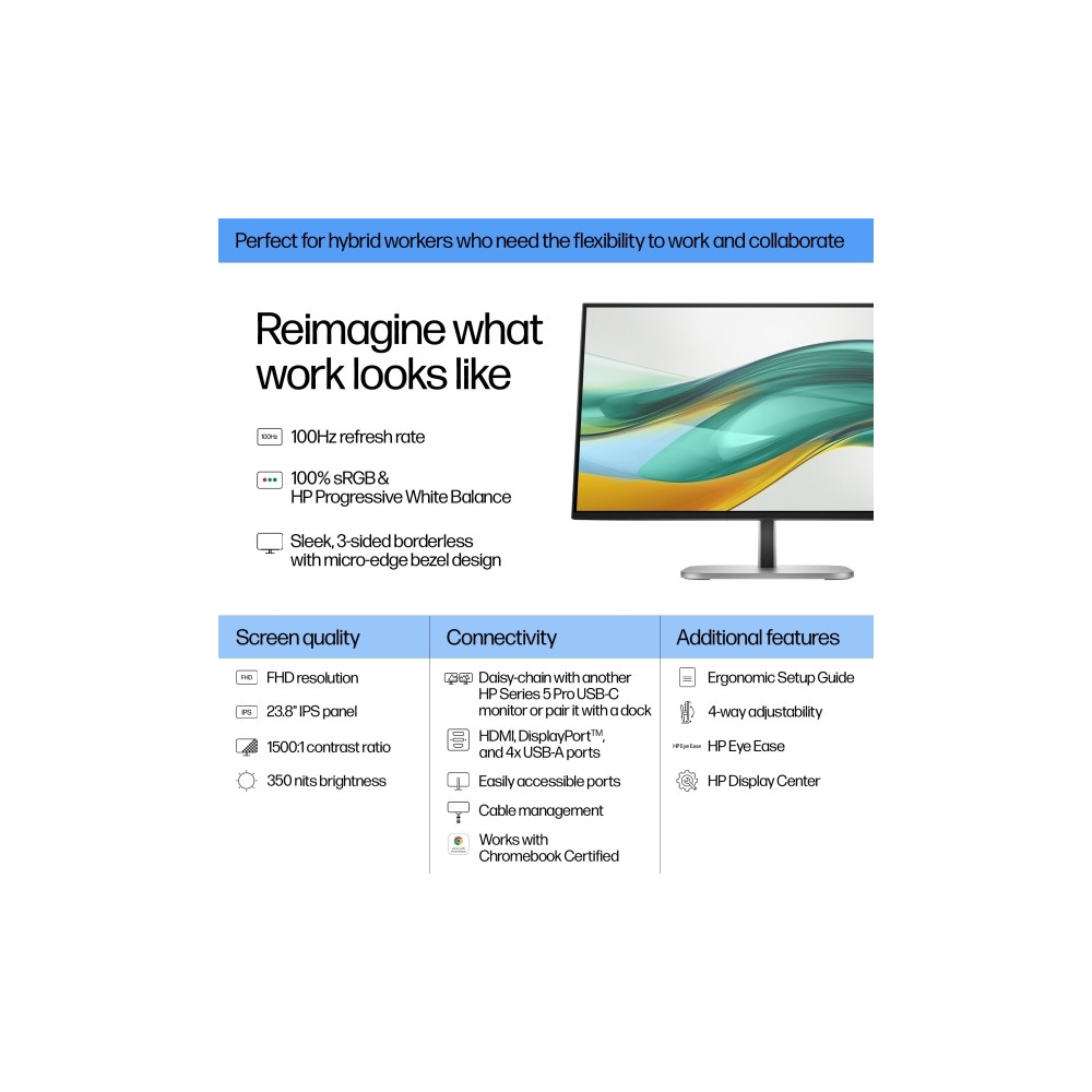 Produktbild för HP 524pf - Series 5 Pro - LED-skärm - Full HD (1080p) - 24" - Smart Buy