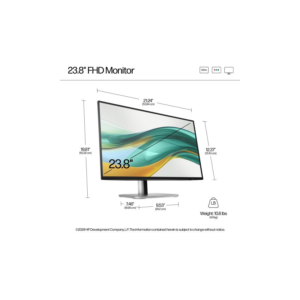 Produktbild för HP 524pf - Series 5 Pro - LED-skärm - Full HD (1080p) - 24" - Smart Buy