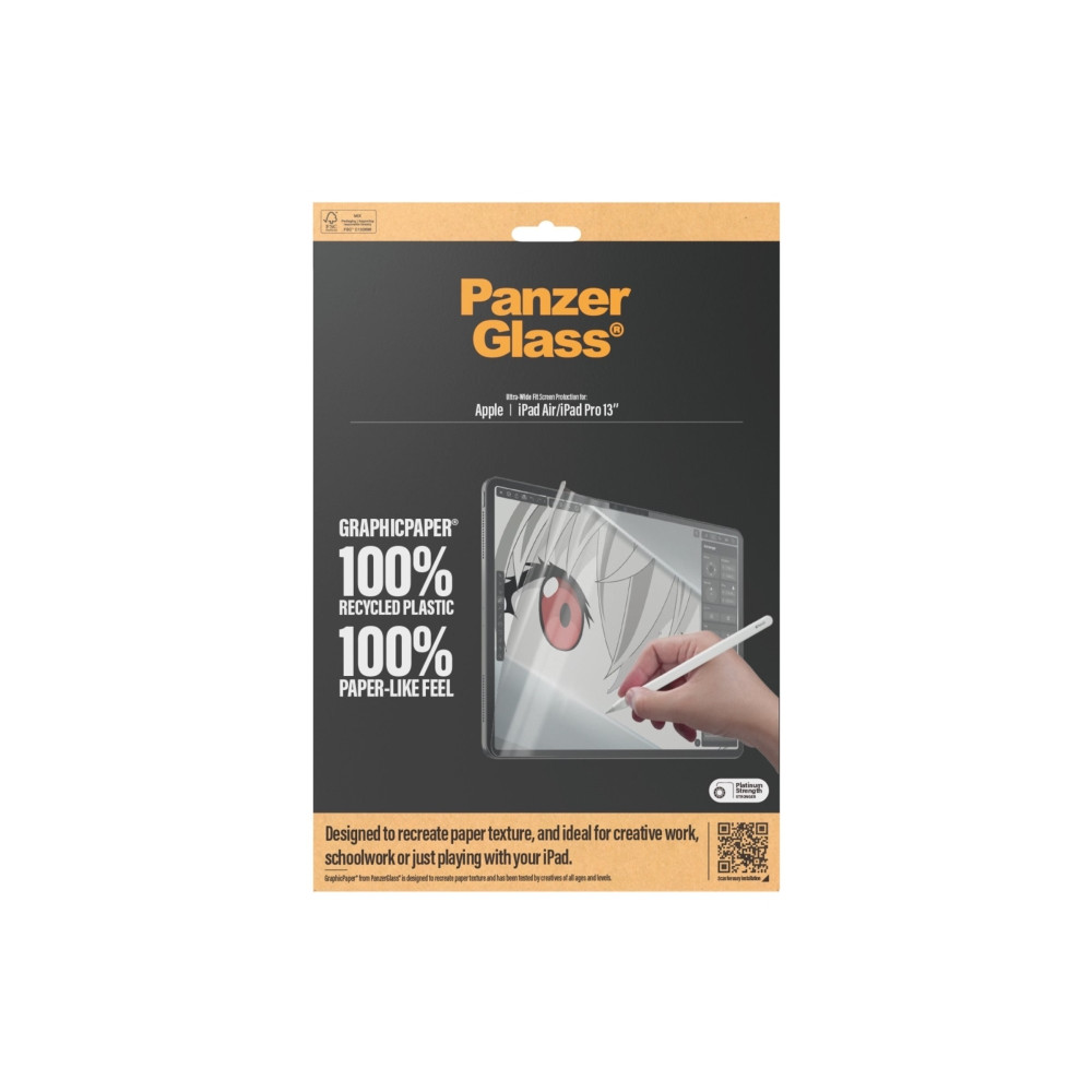 Produktbild för PanzerGlass - skärmskydd för surfplatta - ultrabred passning