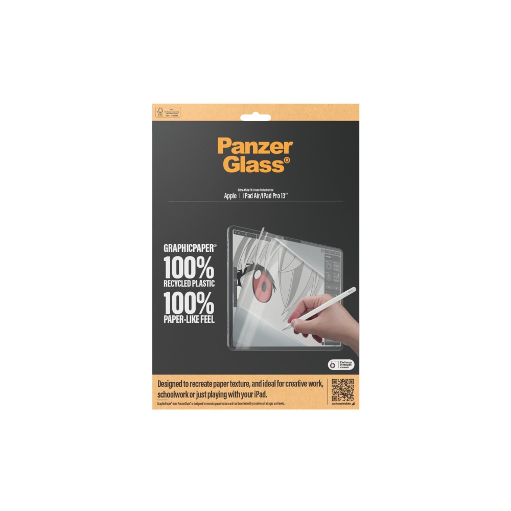 Produktbild för PanzerGlass - skärmskydd för surfplatta - ultrabred passning