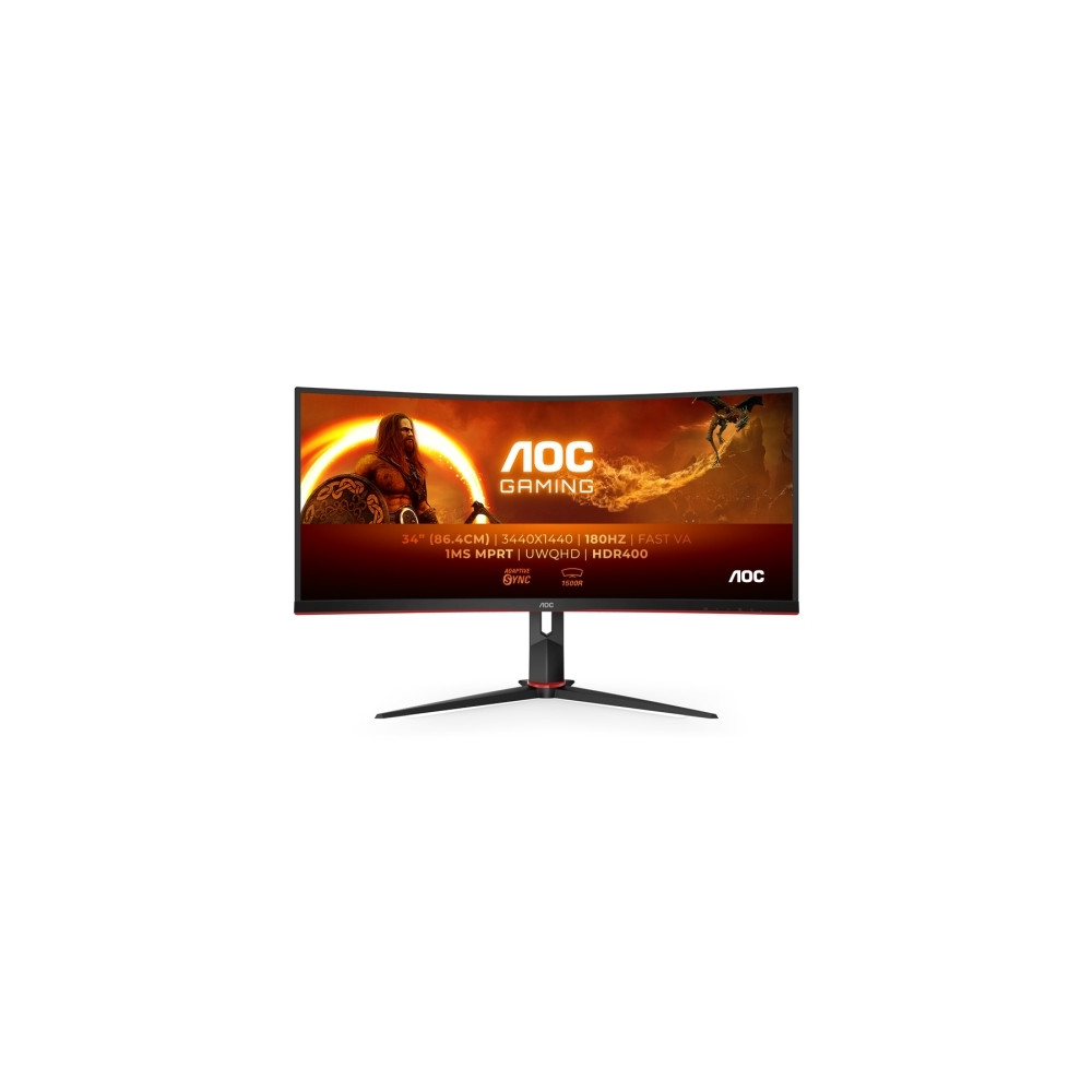 Produktbild för AOC Gaming CU34G2XP/BK - LED-skärm - böjd - 34" - HDR