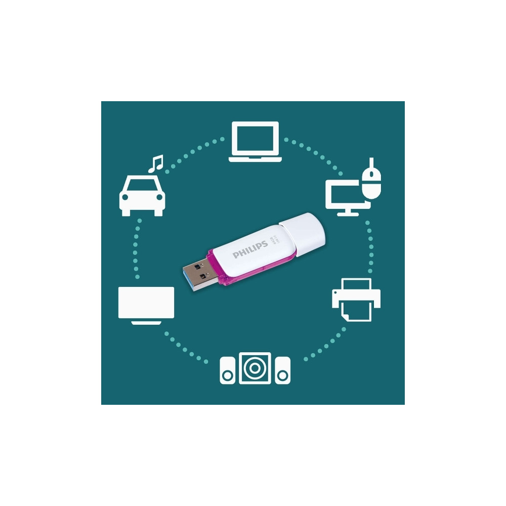 Produktbild för Philips FM64FD75B Snow edition 3.0 - USB flash-enhet - 64 GB