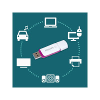 Produktbild för Philips FM64FD75B Snow edition 3.0 - USB flash-enhet - 64 GB