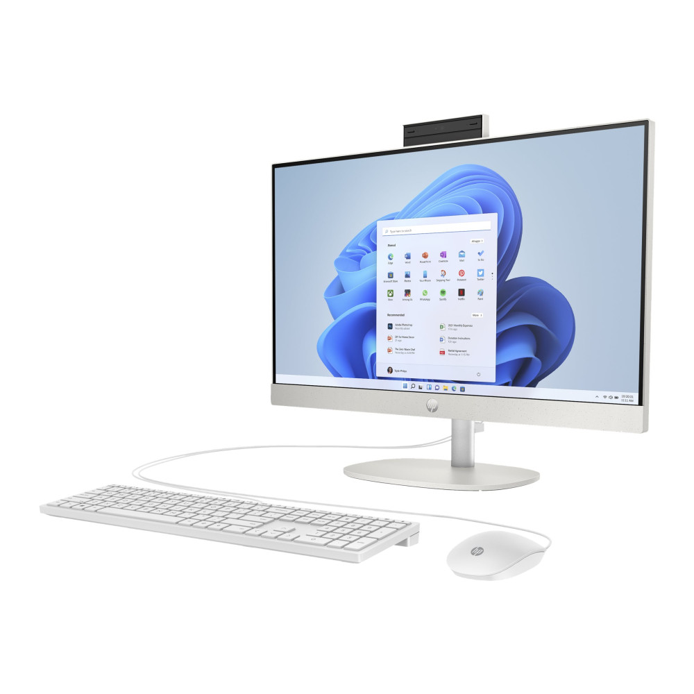 Produktbild för HP 24-cr0109ng - allt-i-ett Ryzen 5 7520U 2.8 GHz - 16 GB - SSD 512 GB - LED 23.8" - tysk