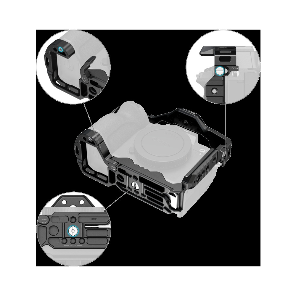 Produktbild för SmallRig 5599 HawkLock Cage Kit for Sony A 7R V / 7 IV / 7V / 7S III / 1 / 7R IV Advanced Edition