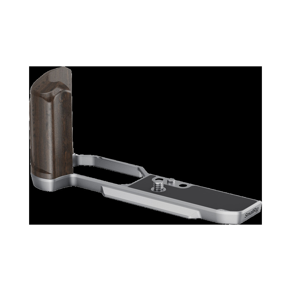 Produktbild för SmallRig 5707 L-Shaped Mount Plate with Wooden Handle for Nikon Z f Silver