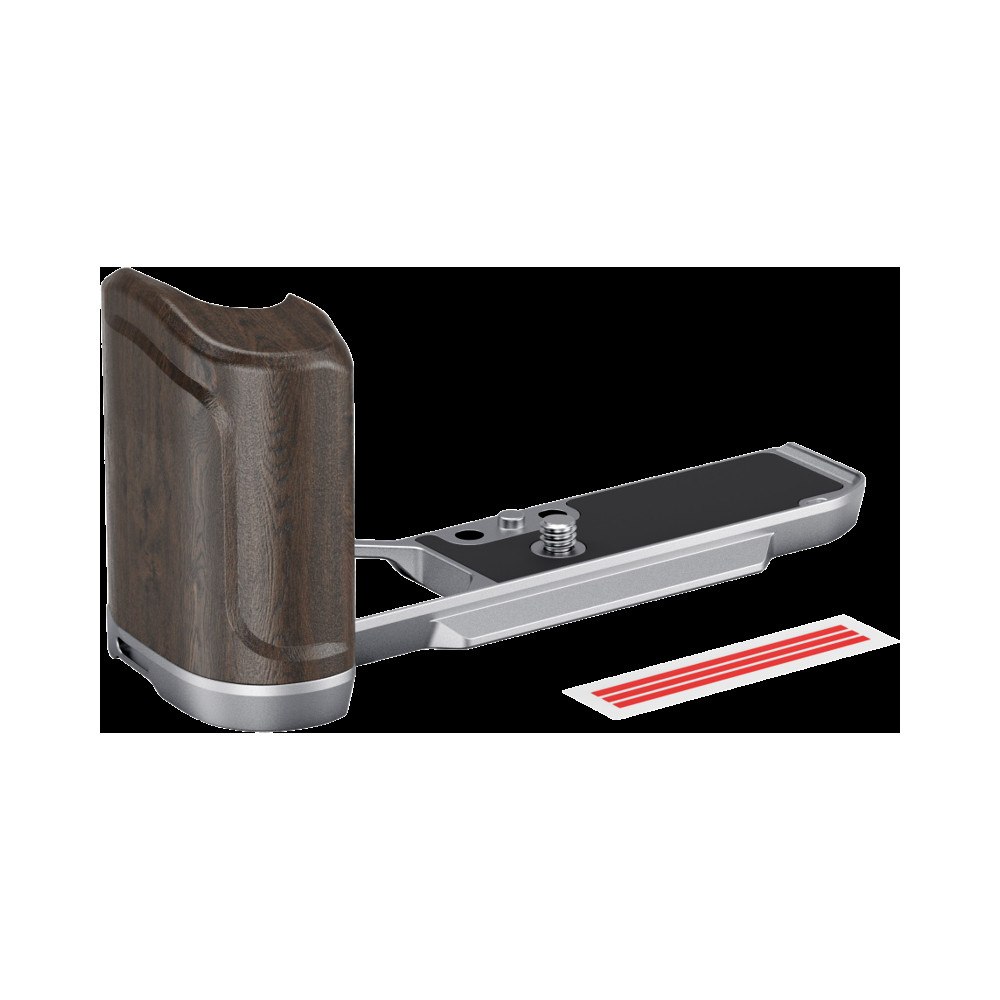 Produktbild för SmallRig 5707 L-Shaped Mount Plate with Wooden Handle for Nikon Z f Silver