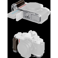 Produktbild för SmallRig 5707 L-Shaped Mount Plate with Wooden Handle for Nikon Z f Silver