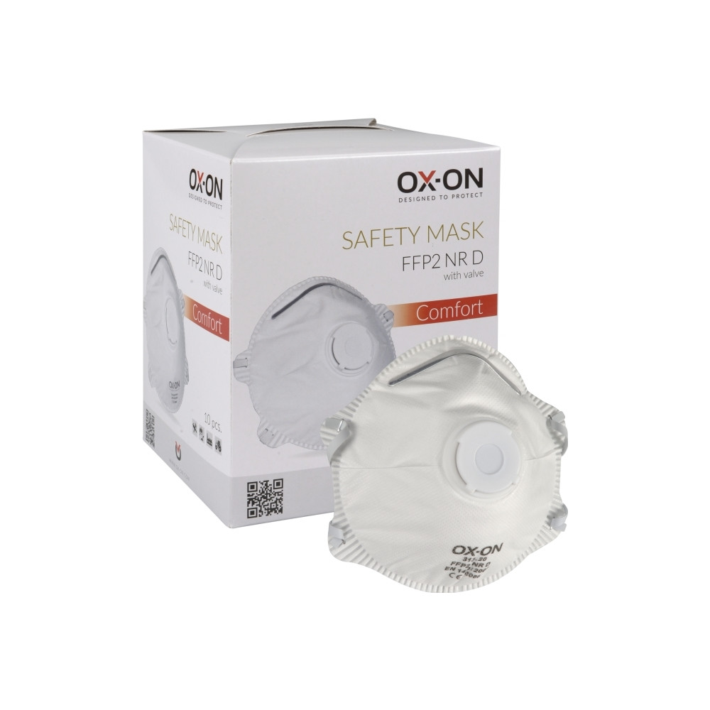 Produktbild för Dammmask med ventilation FFP2NR D för fasta partiklar och fl...