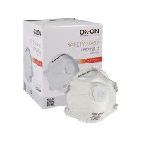 Produktbild för Dammmask med ventilation FFP2NR D för fasta partiklar och fl...