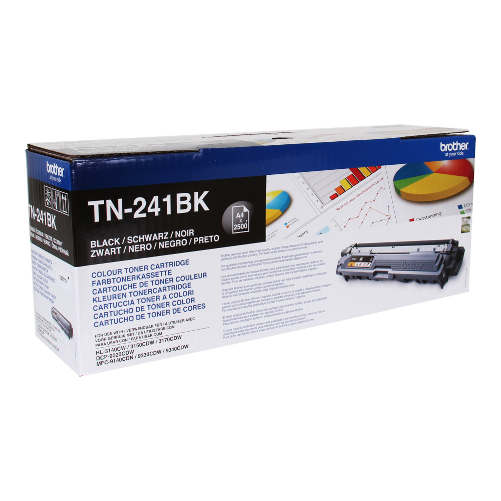 Produktbild för Brother TN241BK - svart - original - tonerkassett