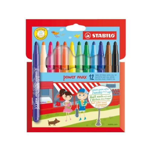 STABILO Stabilo Power Max Børnetusch 12 farver