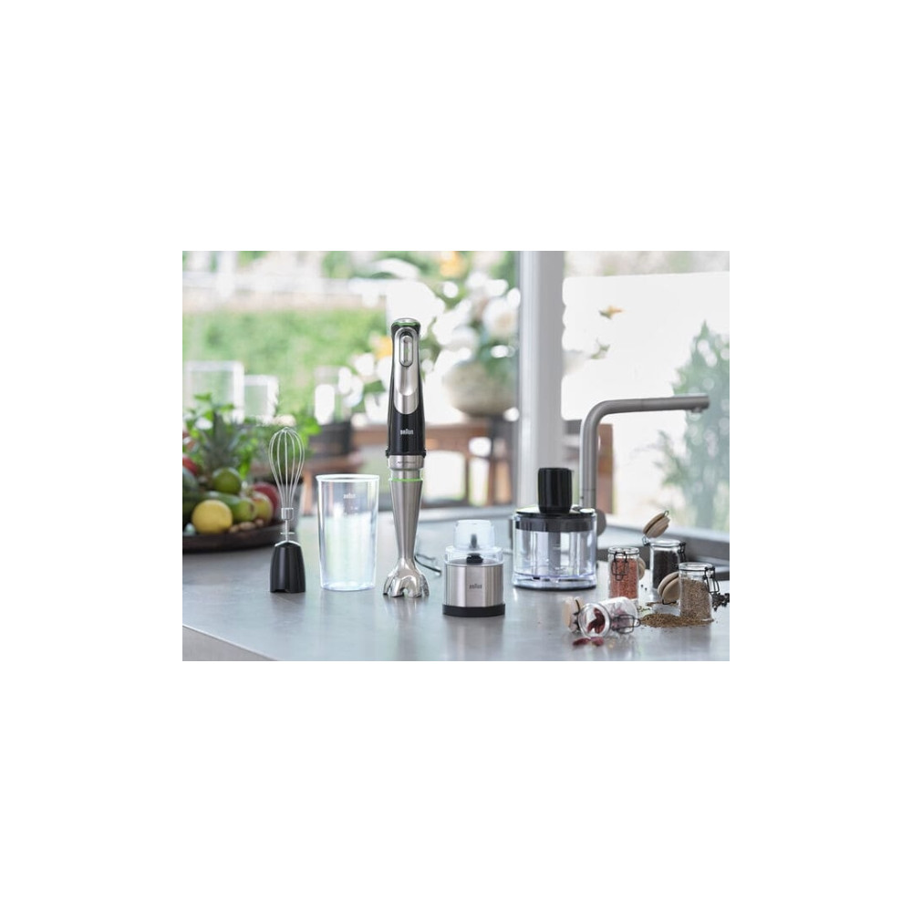 Produktbild för Braun Multiquick 9 MQ 9138XI - handmixer - premiumsvart/borstat rostfritt stål