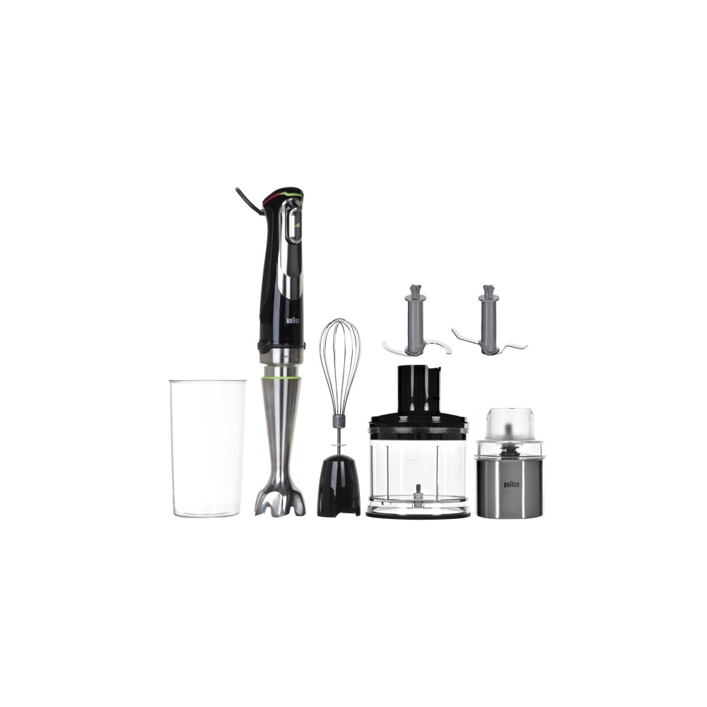 Produktbild för Braun Multiquick 9 MQ 9138XI - handmixer - premiumsvart/borstat rostfritt stål