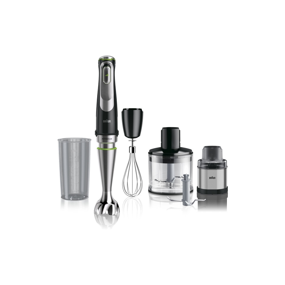 Produktbild för Braun Multiquick 9 MQ 9138XI - handmixer - premiumsvart/borstat rostfritt stål