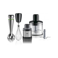 Produktbild för Braun Multiquick 9 MQ 9138XI - handmixer - premiumsvart/borstat rostfritt stål