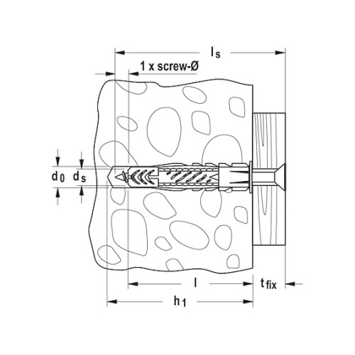 Fischer Fischer universal nylonplugg