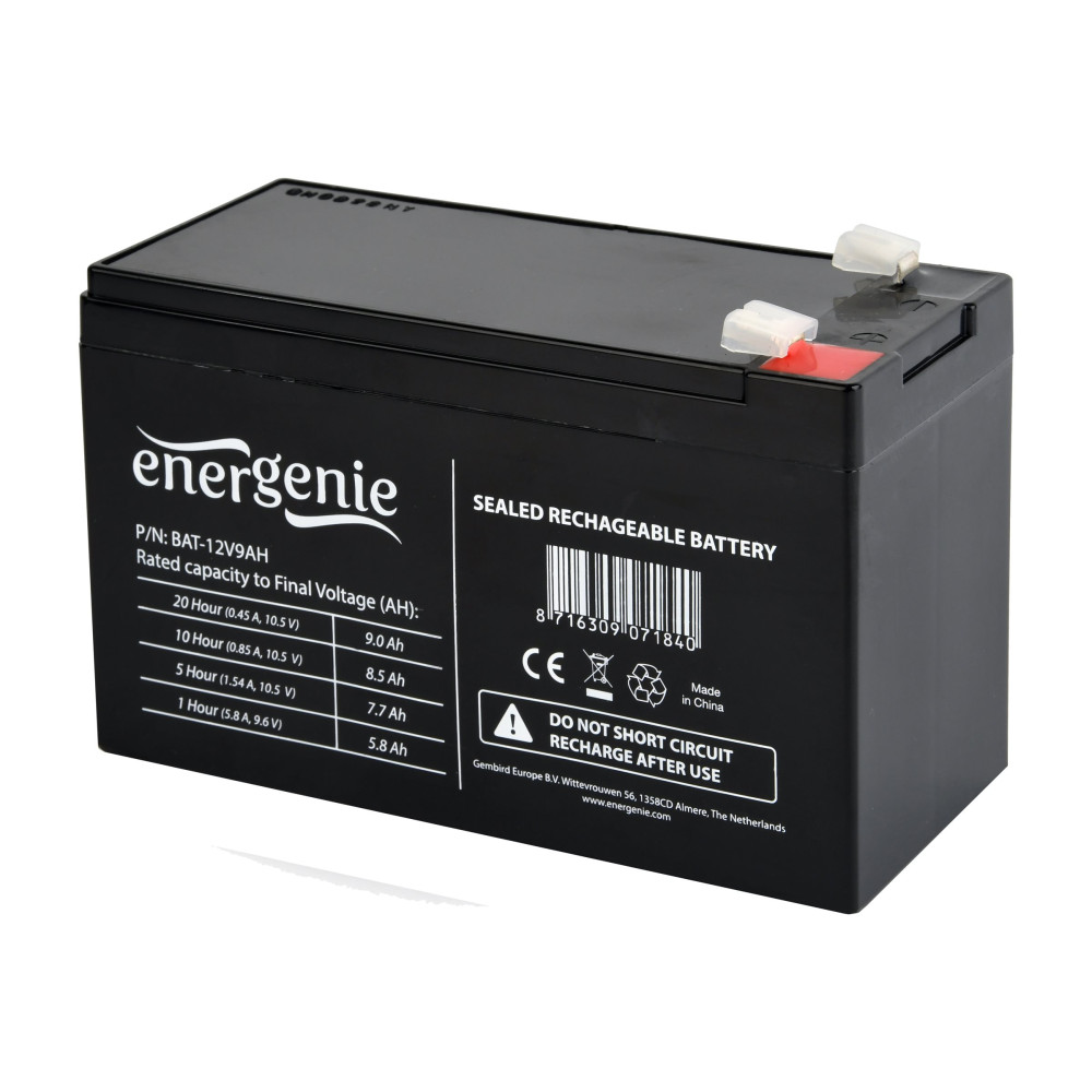 Produktbild för Gembird BAT-12V9AH - UPS-batteri - Bly-syra - 9 Ah